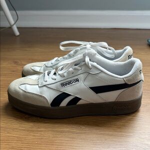 Reebok White and Black Athletic Shoes